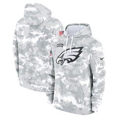Men's Philadelphia Eagles Arctic Camo 2024 Salute To Service Big & Tall Club Fleece Pullover Hoodie 
