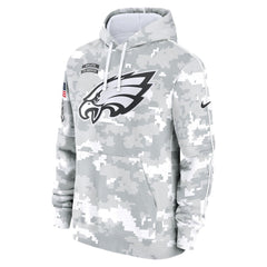 Men's Philadelphia Eagles Arctic Camo 2024 Salute To Service Big & Tall Club Fleece Pullover Hoodie 