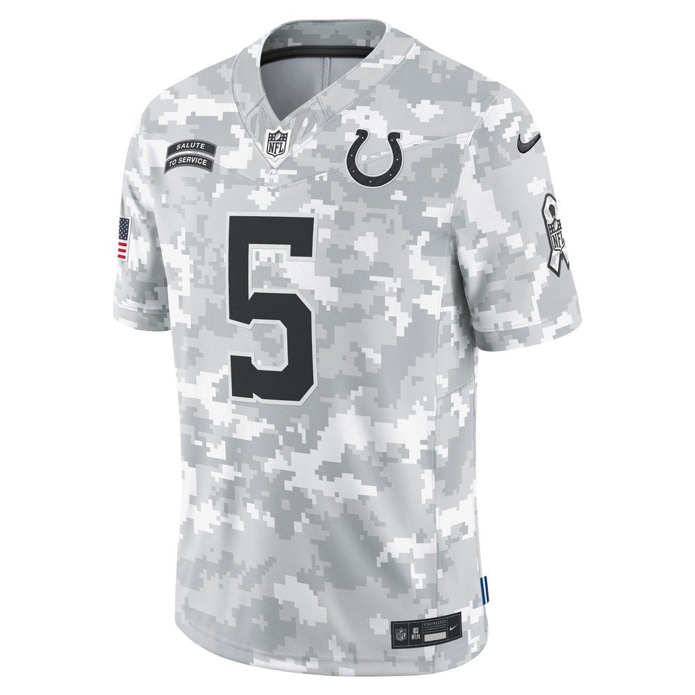 Men's Indianapolis Colts Anthony Richardson Arctic Camo 2024 Salute to Service Limited Jersey 