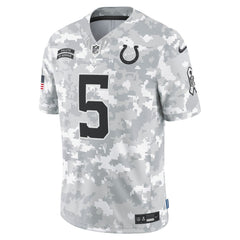 Men's Indianapolis Colts Anthony Richardson Arctic Camo 2024 Salute to Service Limited Jersey 