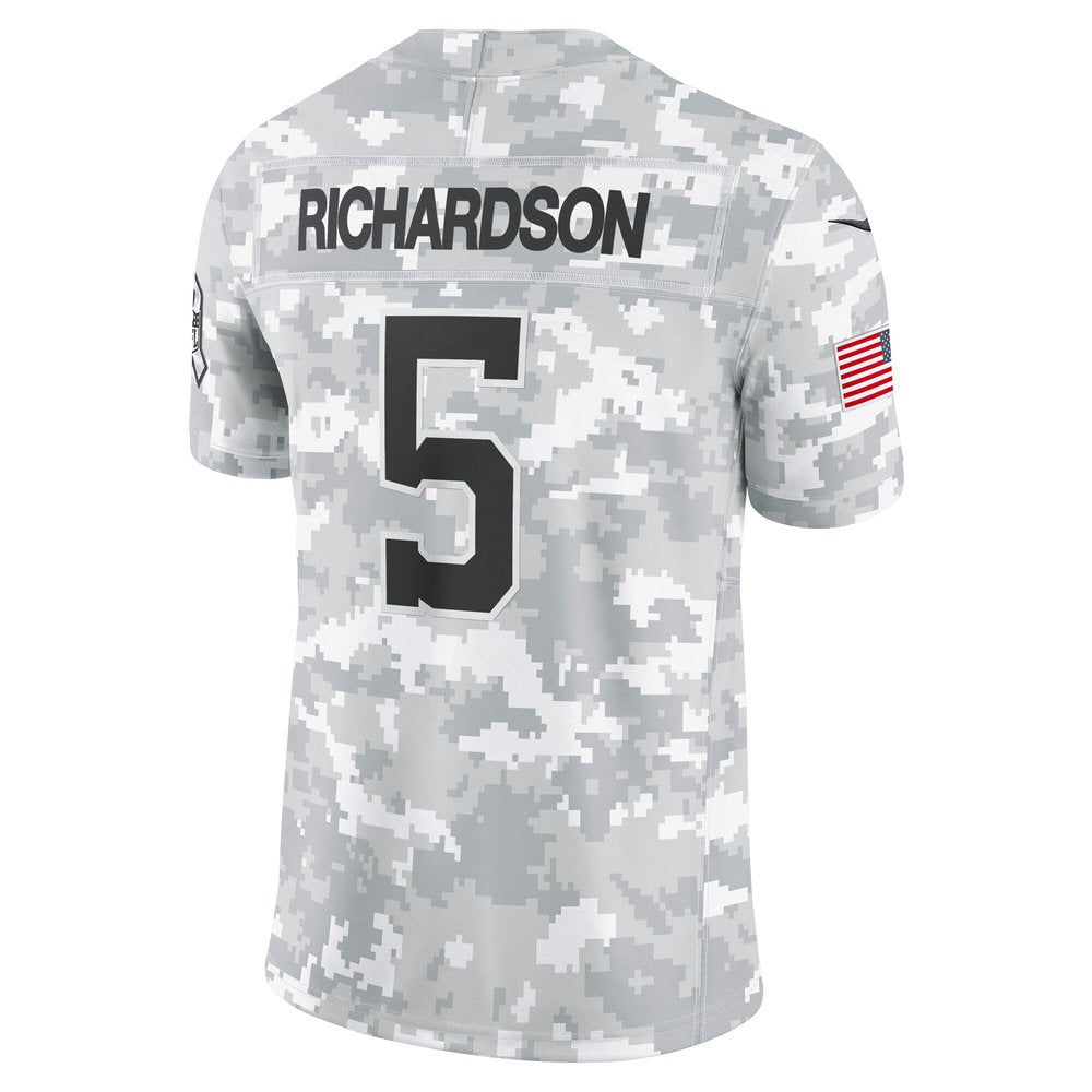 Men's Indianapolis Colts Anthony Richardson Arctic Camo 2024 Salute to Service Limited Jersey 