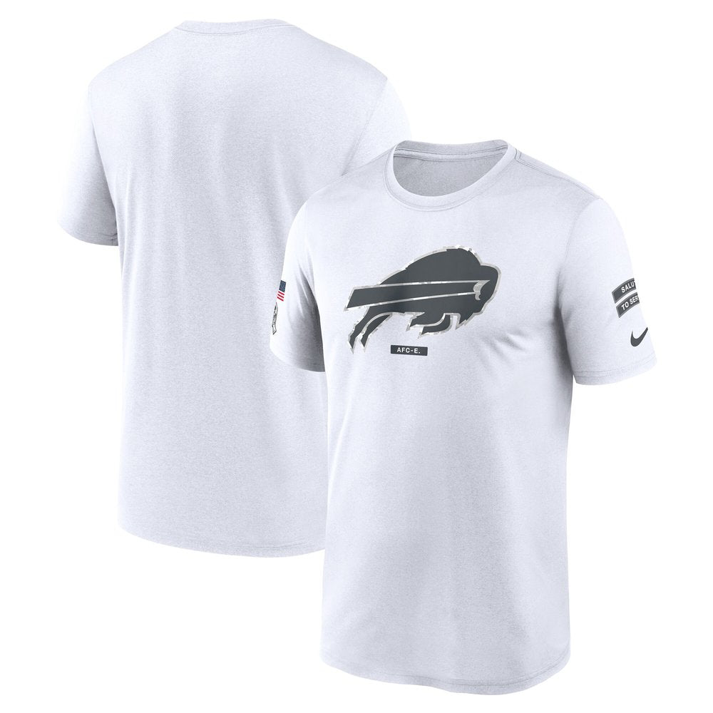 Men's Buffalo Bills White 2024 Salute To Service Legend Performance T-Shirt 