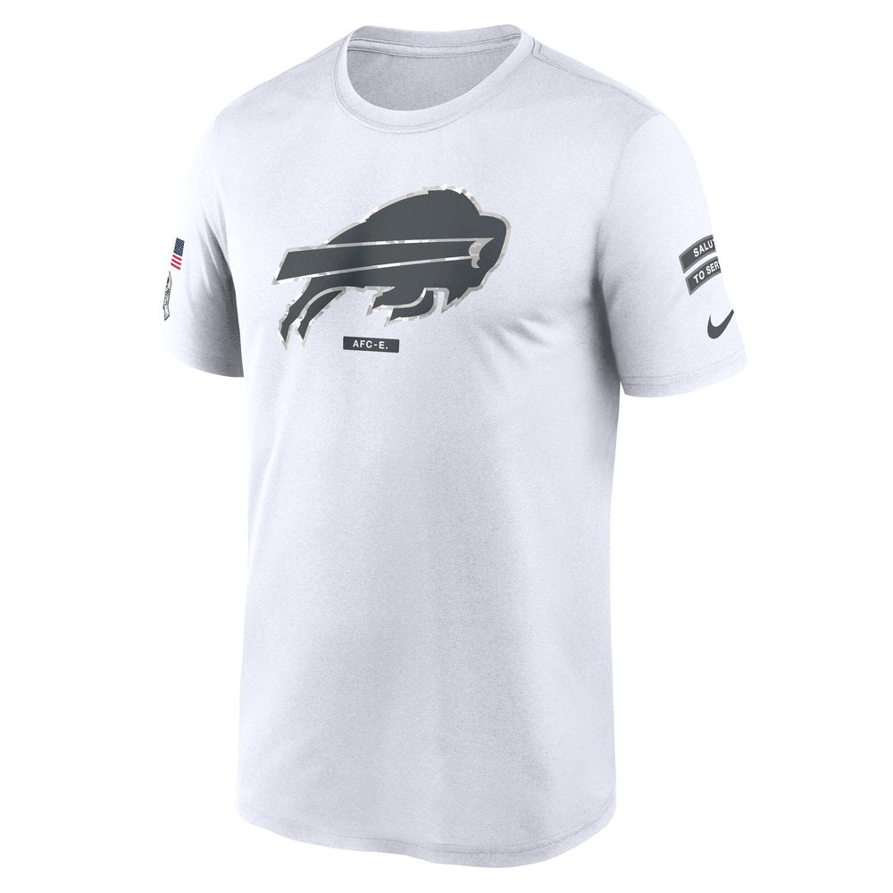 Men's Buffalo Bills White 2024 Salute To Service Legend Performance T-Shirt 