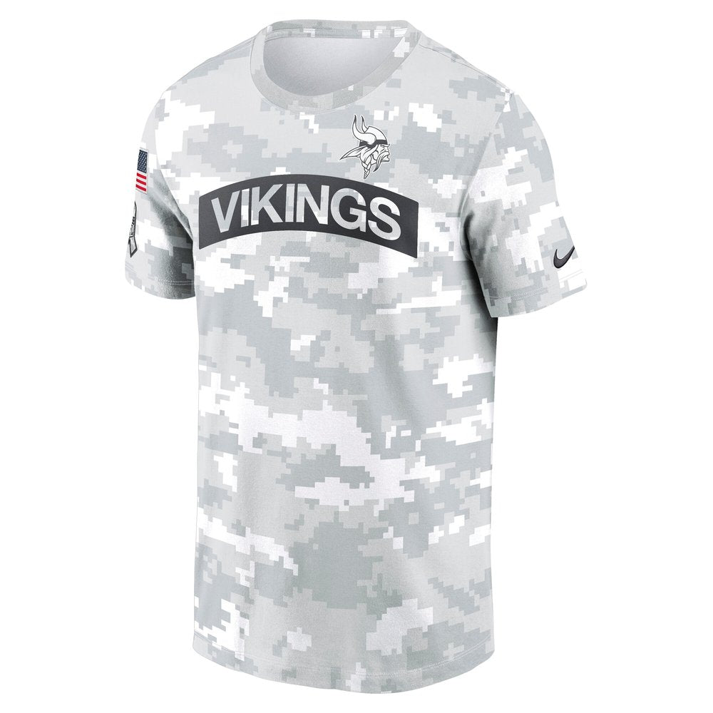 Men's Minnesota Vikings Arctic Camo 2024 Salute To Service Performance T-Shirt 