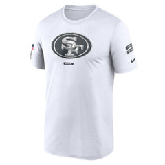 Men's San Francisco 49ers White 2024 Salute To Service Legend Performance T-Shirt 