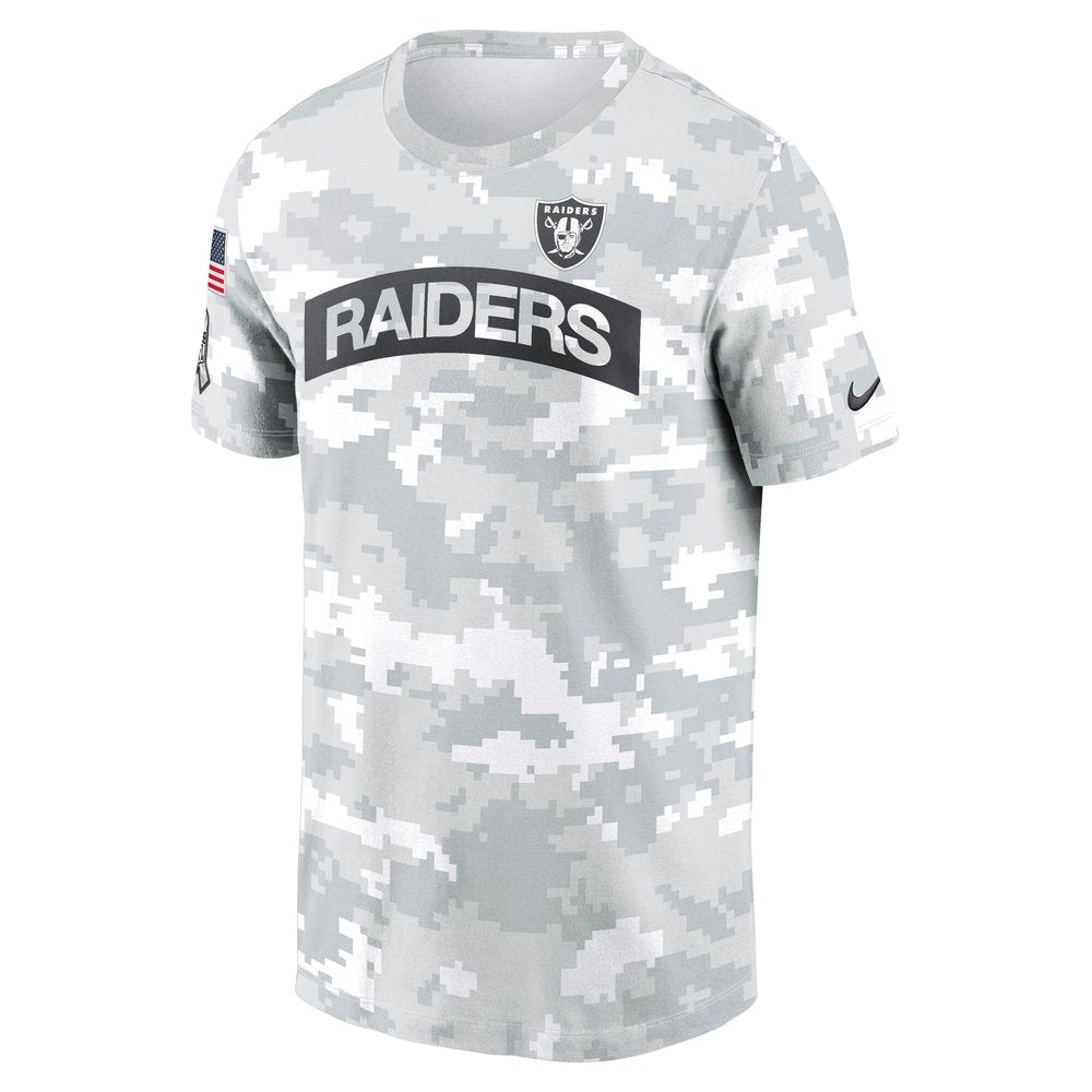 Men's Las Vegas Raiders Arctic Camo 2024 Salute To Service Performance T-Shirt 