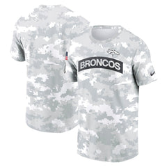 Men's Denver Broncos Arctic Camo 2024 Salute To Service Performance T-Shirt 