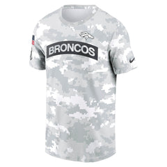 Men's Denver Broncos Arctic Camo 2024 Salute To Service Performance T-Shirt 