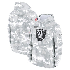 Men's Las Vegas Raiders Arctic Camo 2024 Salute To Service Big & Tall Club Fleece Pullover Hoodie 