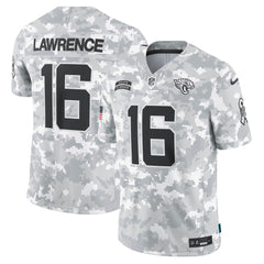 Men's Jacksonville Jaguars Trevor Lawrence Arctic Camo 2024 Salute to Service Limited Jersey 