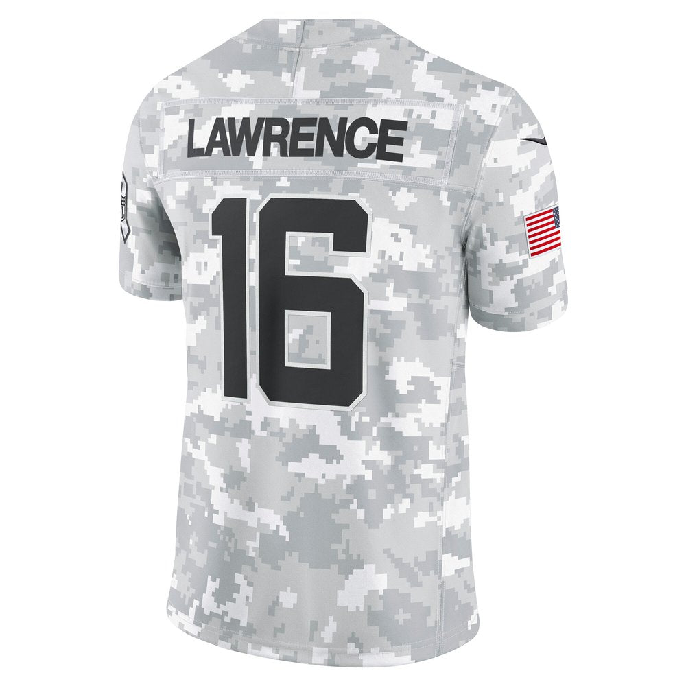 Men's Jacksonville Jaguars Trevor Lawrence Arctic Camo 2024 Salute to Service Limited Jersey 