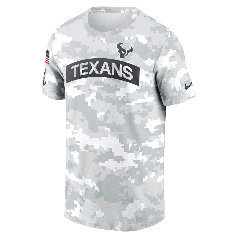 Men's Houston Texans Arctic Camo 2024 Salute To Service Performance T-Shirt 