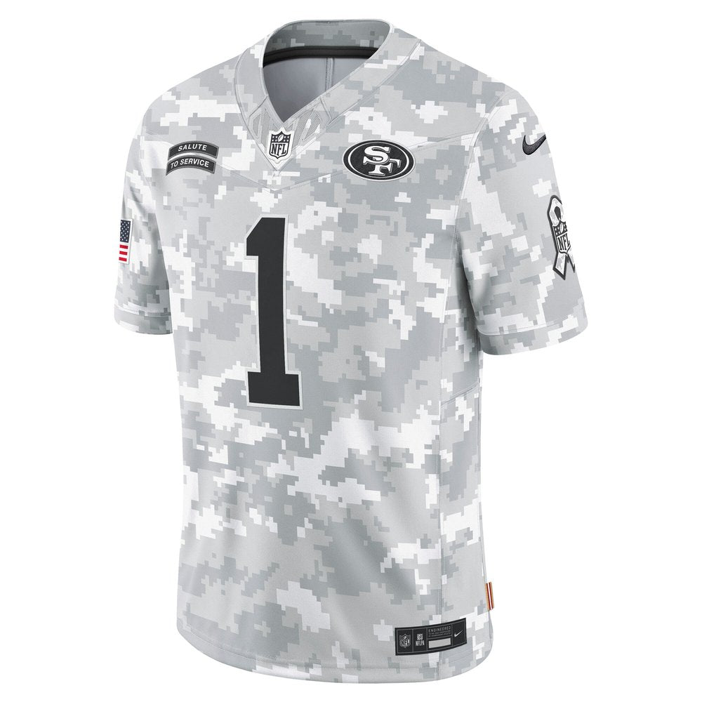Men's San Francisco 49ers Deebo Samuel Sr Arctic Camo 2024 Salute to Service Limited Jersey 