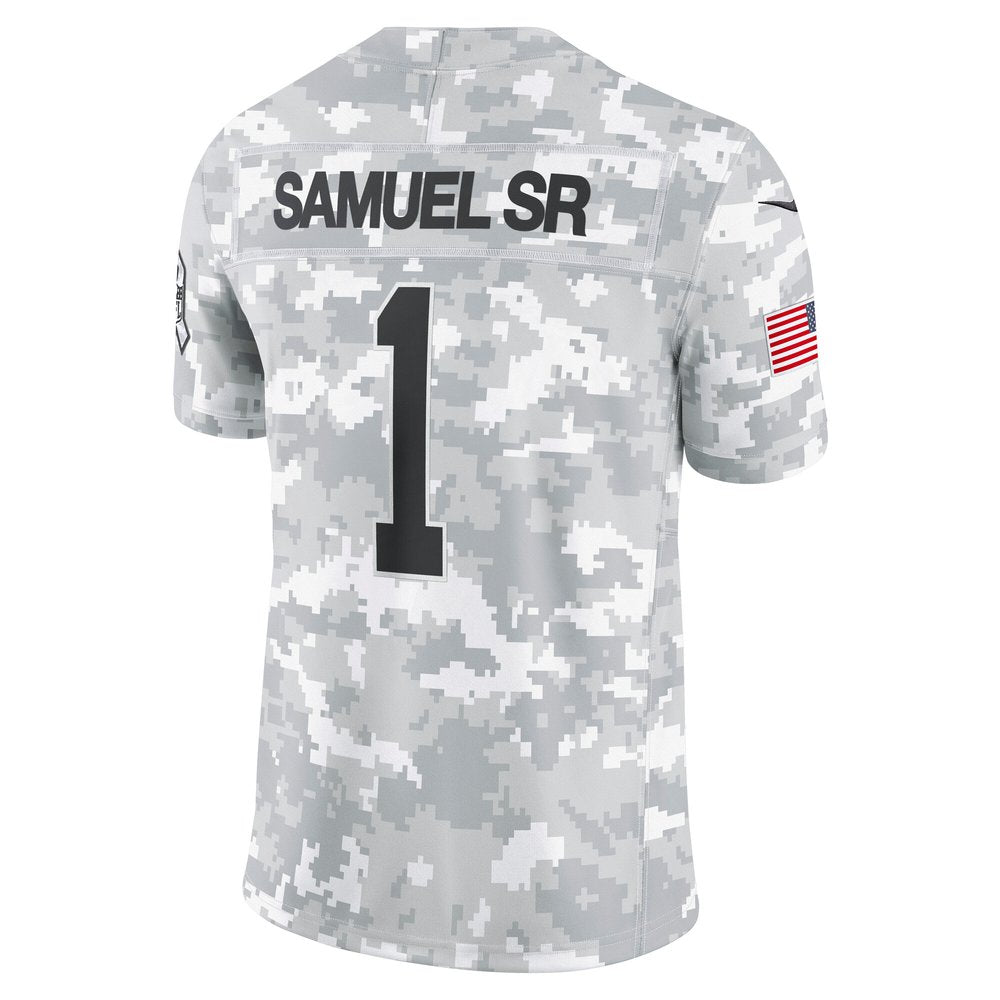 Men's San Francisco 49ers Deebo Samuel Sr Arctic Camo 2024 Salute to Service Limited Jersey 