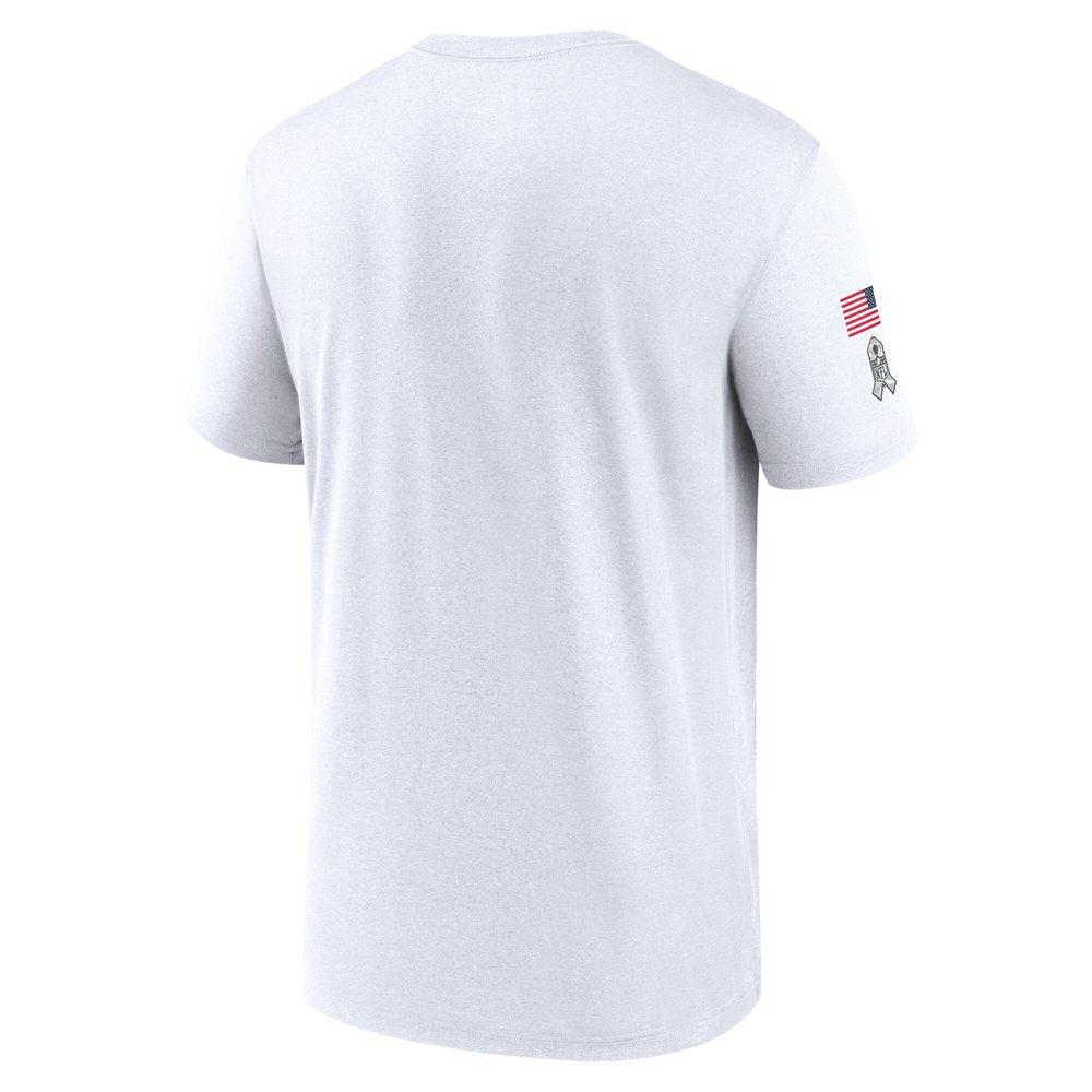 Men's Green Bay Packers White 2024 Salute To Service Legend Performance T-Shirt 