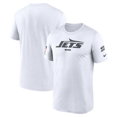Men's New York Jets White 2024 Salute To Service Legend Performance T-Shirt 