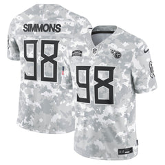 Men's Tennessee Titans Jeffery Simmons Arctic Camo 2024 Salute to Service Limited Jersey 