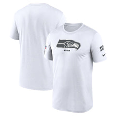 Men's Seattle Seahawks White 2024 Salute To Service Legend Performance T-Shirt 