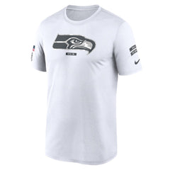 Men's Seattle Seahawks White 2024 Salute To Service Legend Performance T-Shirt 