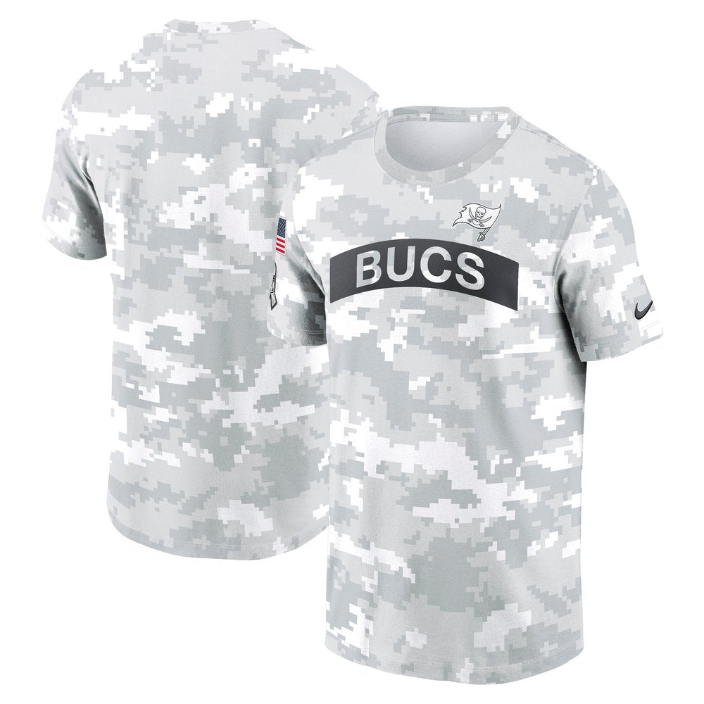Men's Tampa Bay Buccaneers Arctic Camo 2024 Salute To Service Performance T-Shirt 
