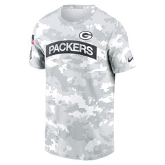 Men's Green Bay Packers White 2024 Salute To Service Big & Tall Performance T-Shirt 