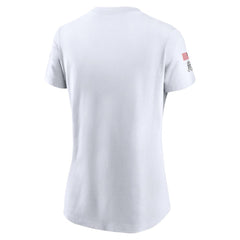 Women's Green Bay Packers White 2024 Salute To Service Legend Performance T-Shirt 