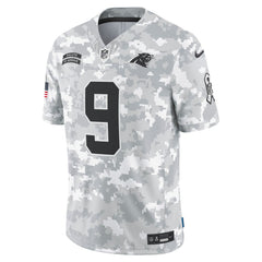 Men's Carolina Panthers Bryce Young Arctic Camo 2024 Salute to Service Limited Jersey 