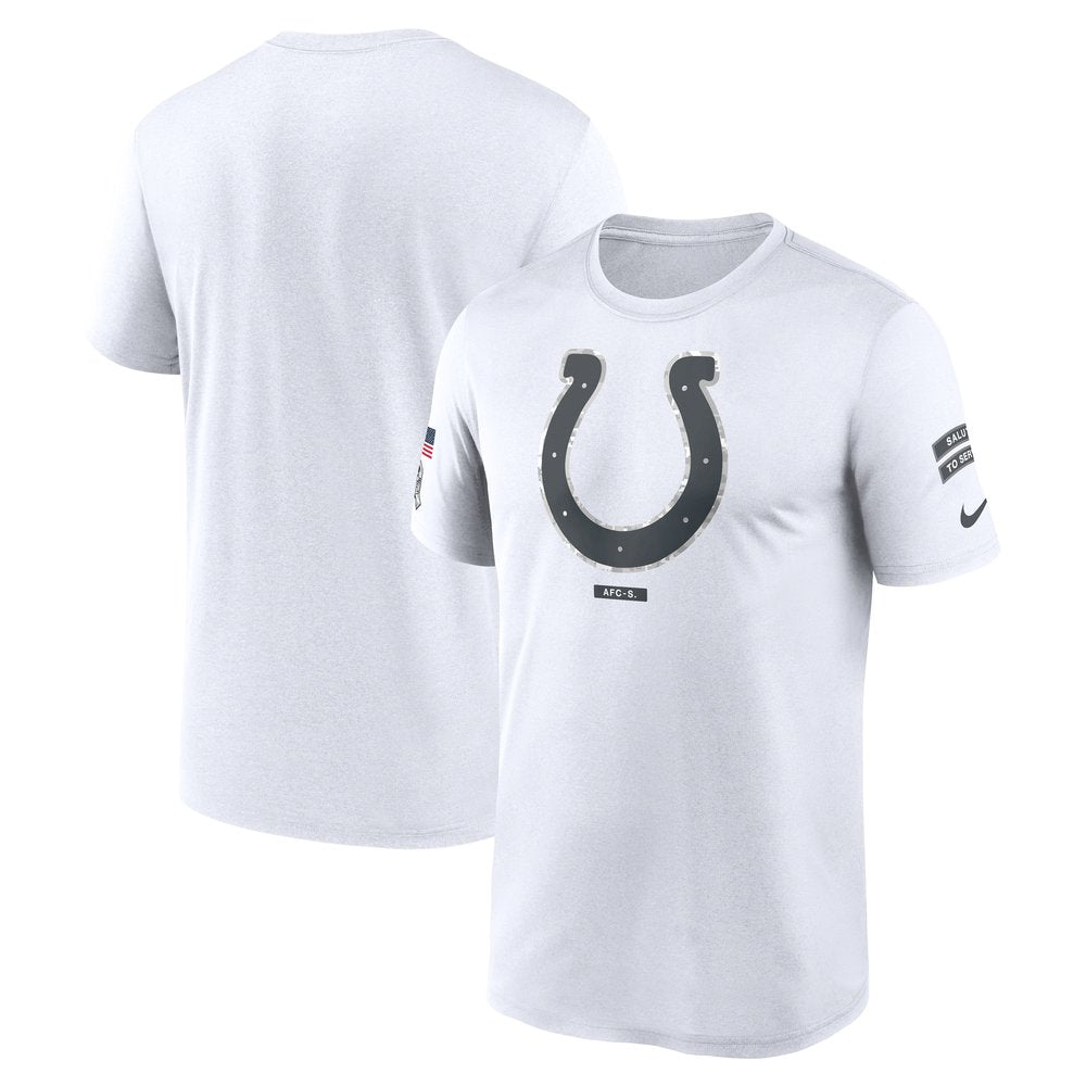 Men's Indianapolis Colts White 2024 Salute To Service Legend Performance T-Shirt 