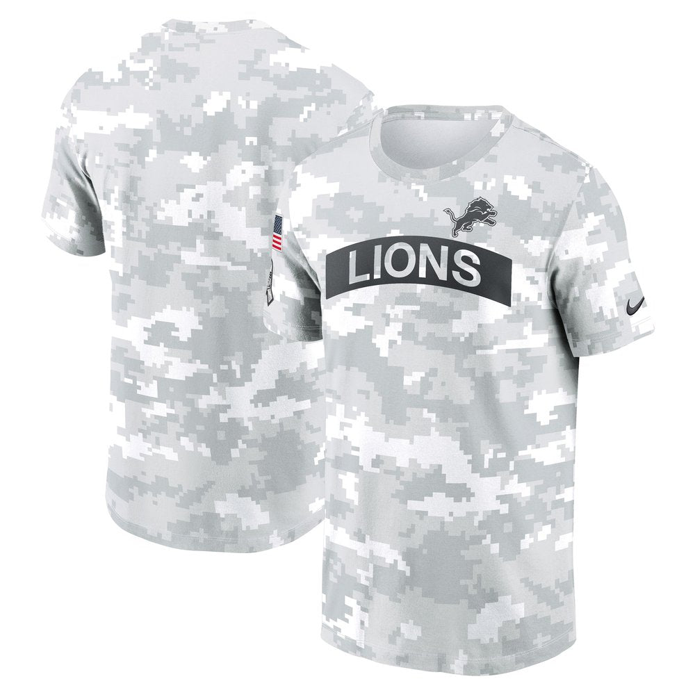 Men's Detroit Lions White 2024 Salute To Service Big & Tall Performance T-Shirt 