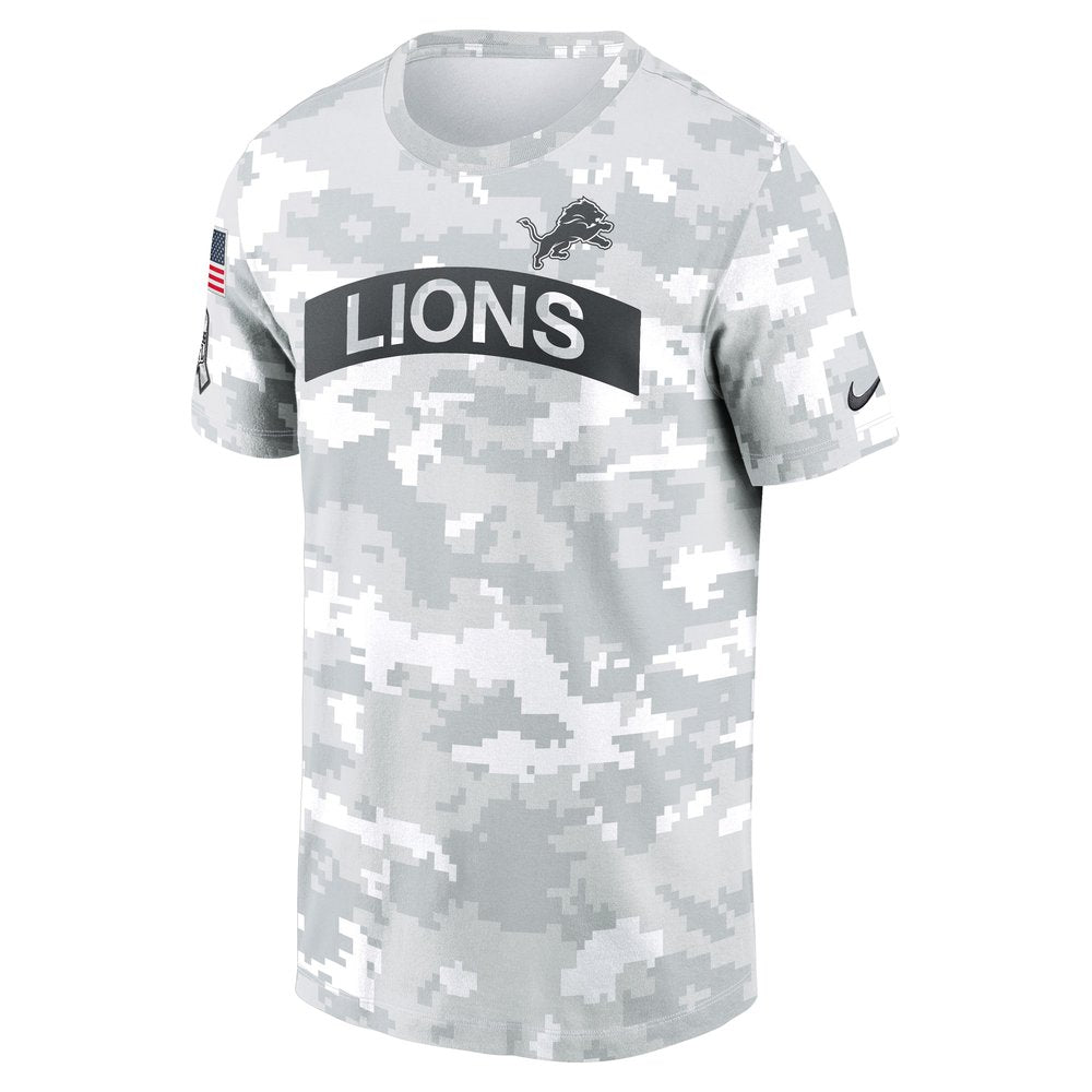 Men's Detroit Lions White 2024 Salute To Service Big & Tall Performance T-Shirt 