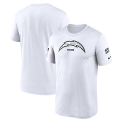 Men's Los Angeles Chargers White 2024 Salute To Service Legend Performance T-Shirt 