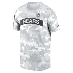 Men's Chicago Bears White 2024 Salute To Service Big & Tall Performance T-Shirt 