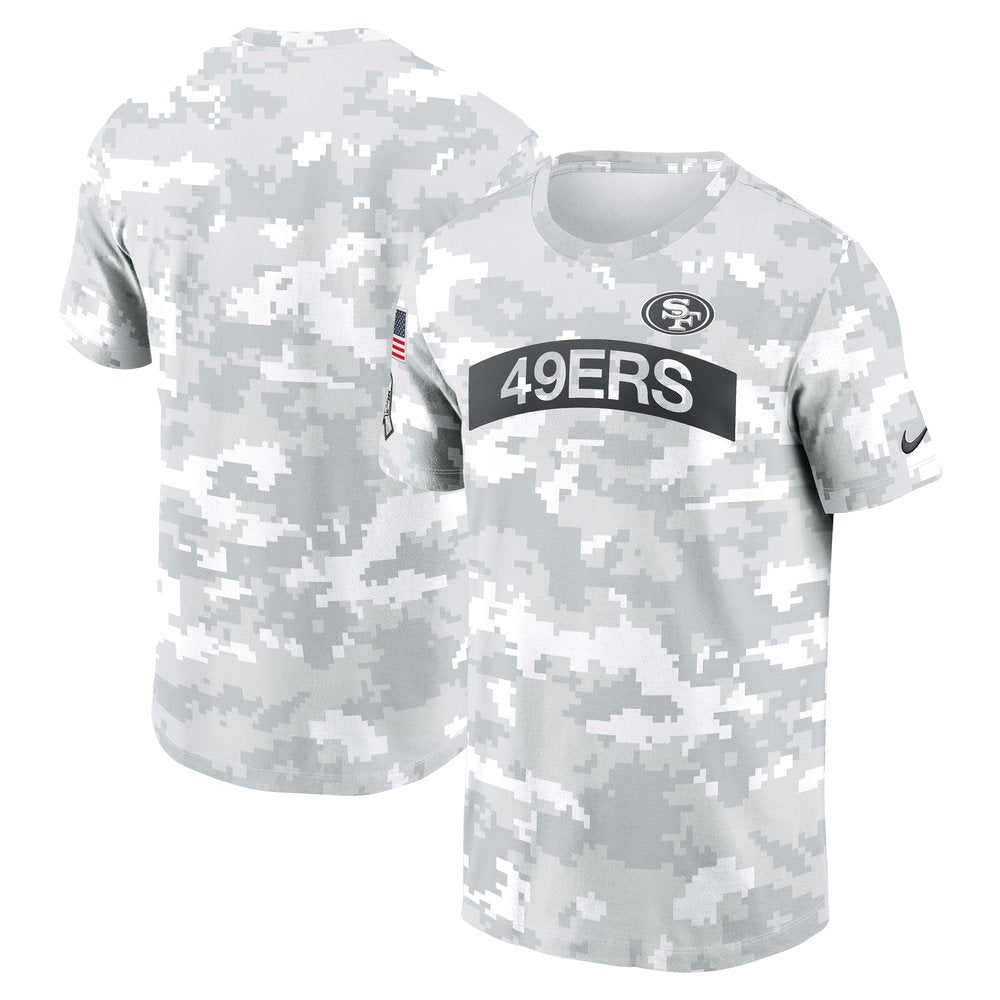 Men's San Francisco 49ers White 2024 Salute To Service Big & Tall Performance T-Shirt 