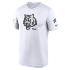 Men's Cincinnati Bengals White 2024 Salute To Service Legend Performance T-Shirt 