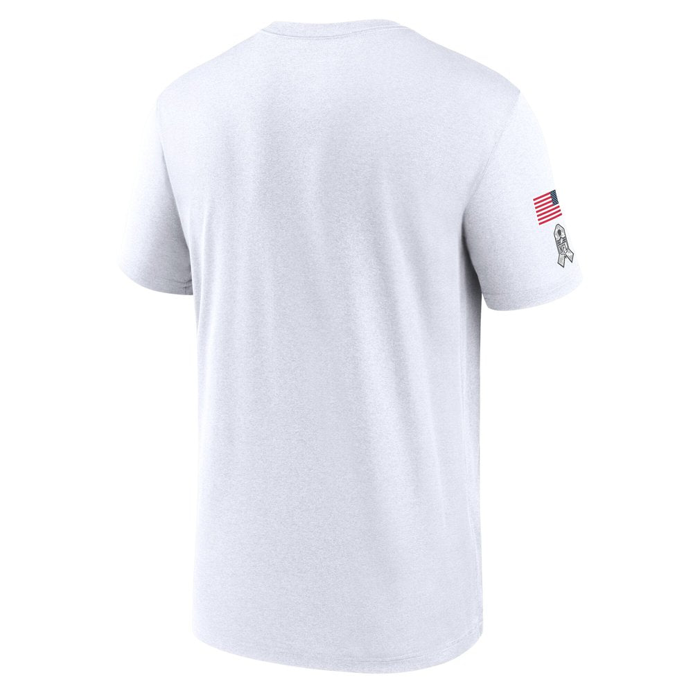 Men's Cincinnati Bengals White 2024 Salute To Service Legend Performance T-Shirt 