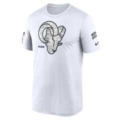 Men's Los Angeles Rams White 2024 Salute To Service Legend Performance T-Shirt 