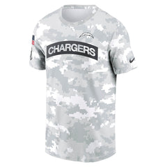 Men's Los Angeles Chargers Arctic Camo 2024 Salute To Service Performance T-Shirt 