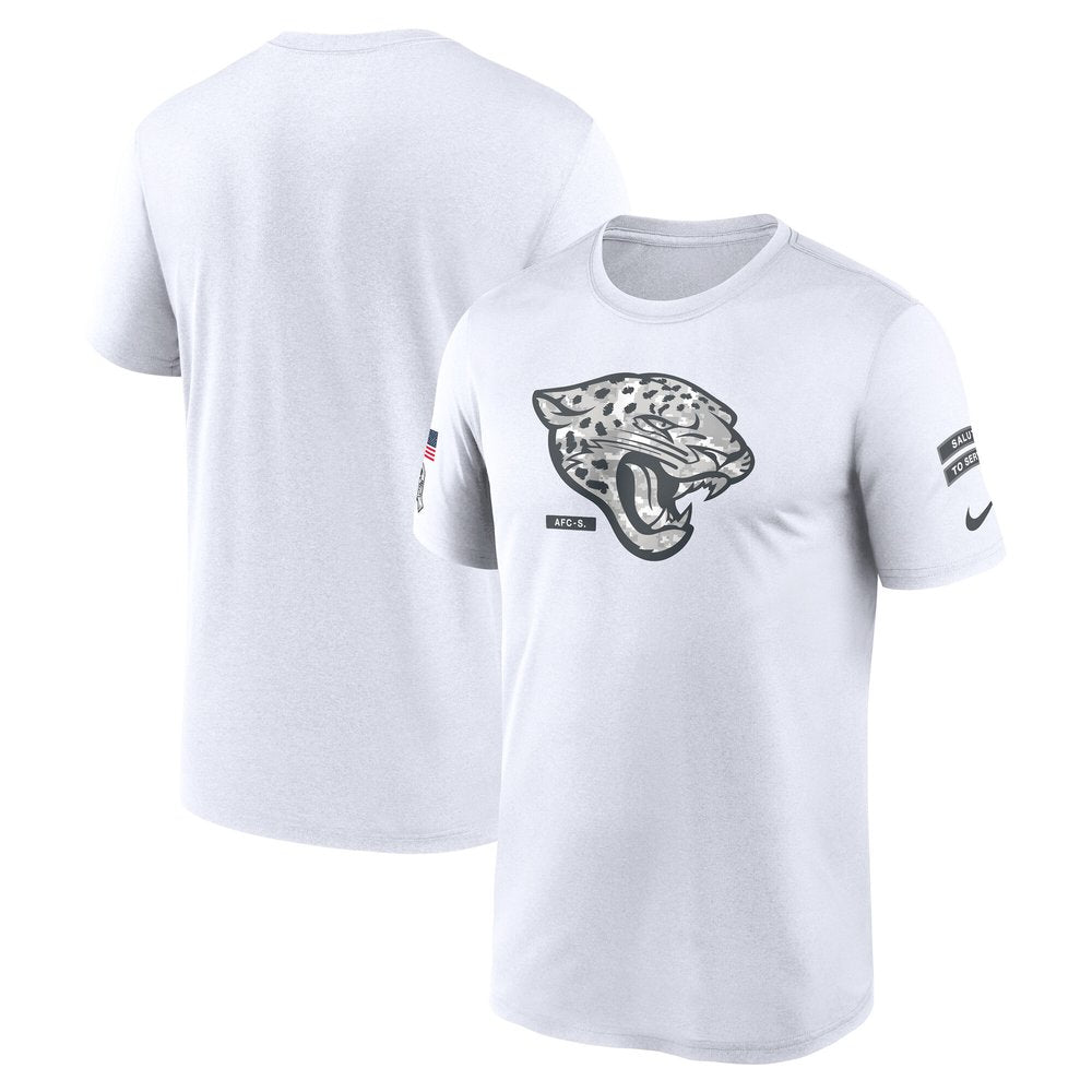 Men's Jacksonville Jaguars White 2024 Salute To Service Legend Performance T-Shirt 