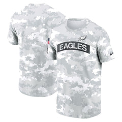 Men's Philadelphia Eagles White 2024 Salute To Service Big & Tall Performance T-Shirt 
