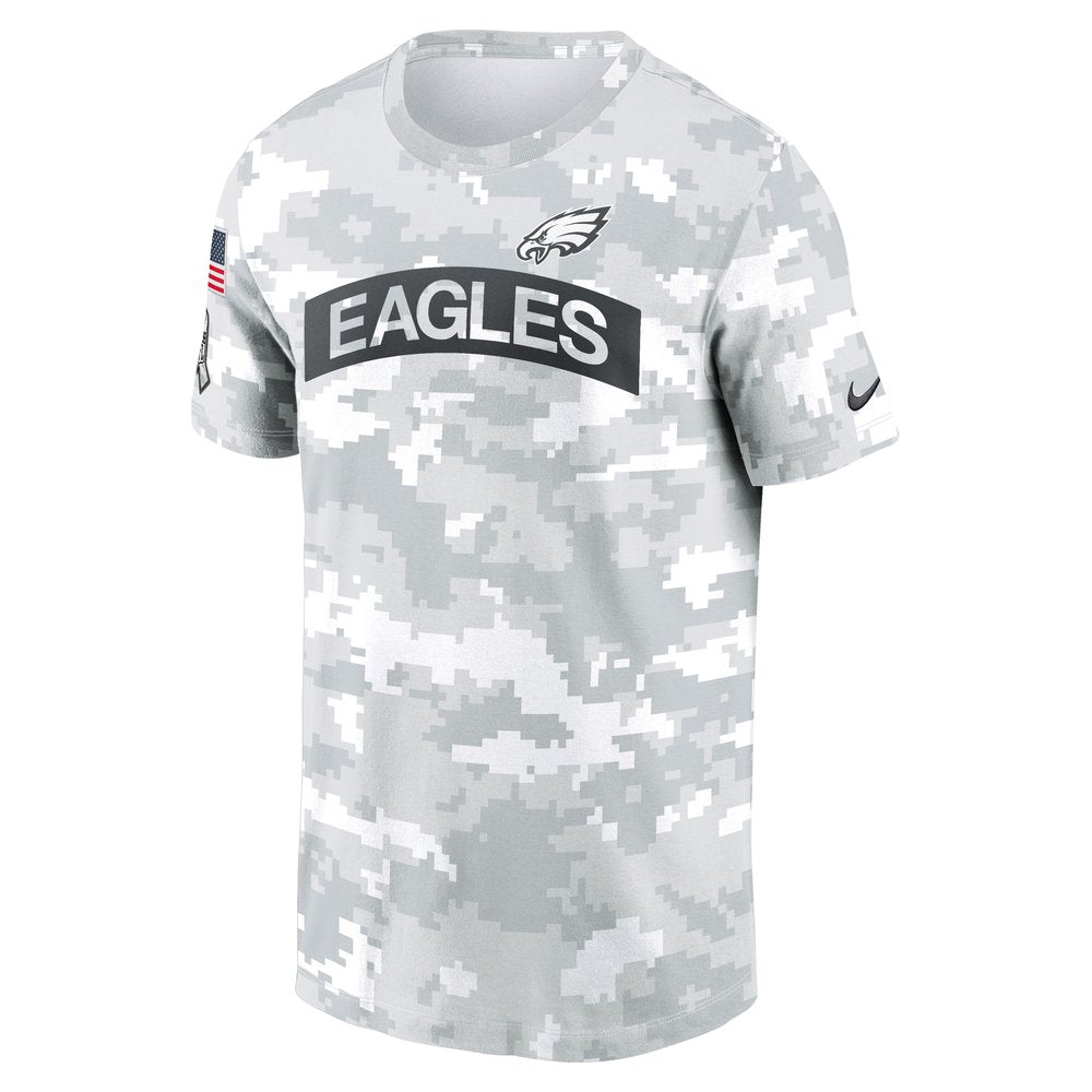 Men's Philadelphia Eagles White 2024 Salute To Service Big & Tall Performance T-Shirt 
