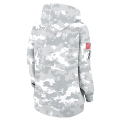 Women's Arizona Cardinals Arctic Camo 2024 Salute To Service Club Fleece Pullover Hoodie 