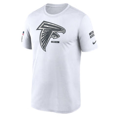 Men's Atlanta Falcons White 2024 Salute To Service Legend Performance T-Shirt 