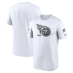 Men's Tennessee Titans White 2024 Salute To Service Legend Performance T-Shirt 