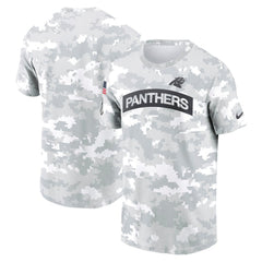 Men's Carolina Panthers Arctic Camo 2024 Salute To Service Performance T-Shirt 