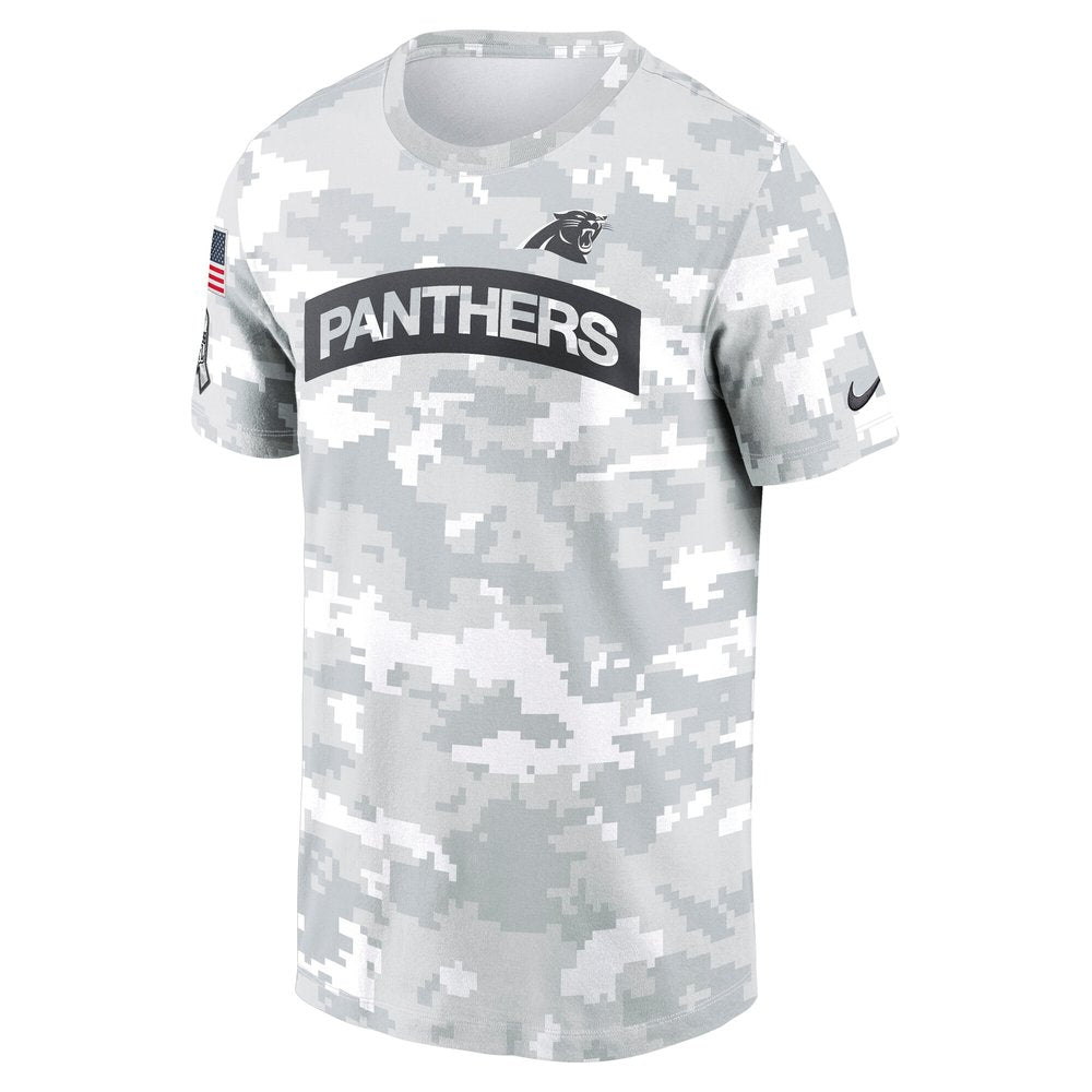 Men's Carolina Panthers Arctic Camo 2024 Salute To Service Performance T-Shirt 