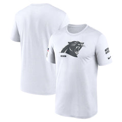 Men's Carolina Panthers White 2024 Salute To Service Legend Performance T-Shirt 