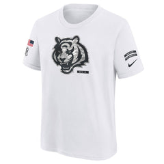 Youth Cincinnati Bengals White 2024 Salute To Service T-Shirt 