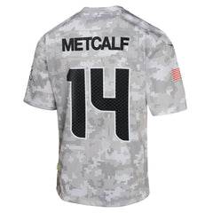 Youth Seattle Seahawks DK Metcalf Arctic Camo 2024 Salute to Service Game Jersey 
