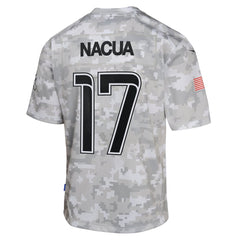 Youth Los Angeles Rams Puka Nacua Arctic Camo 2024 Salute to Service Game Jersey 