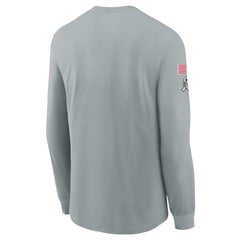 Youth San Francisco 49ers Gray 2024 Salute To Service Long Sleeve T-Shirt 